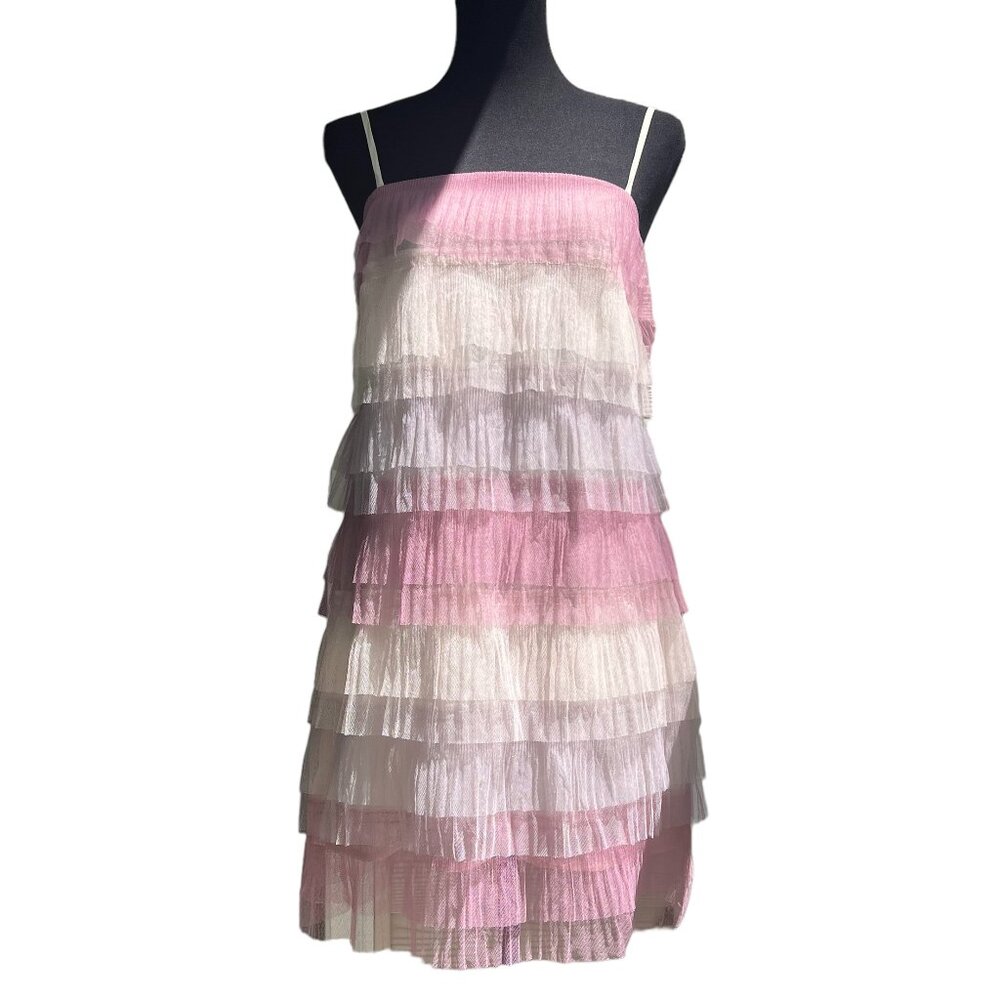 NWT - Storia Loving You Dress - Spaghetti Strap Tulle Ruffle - Size: M